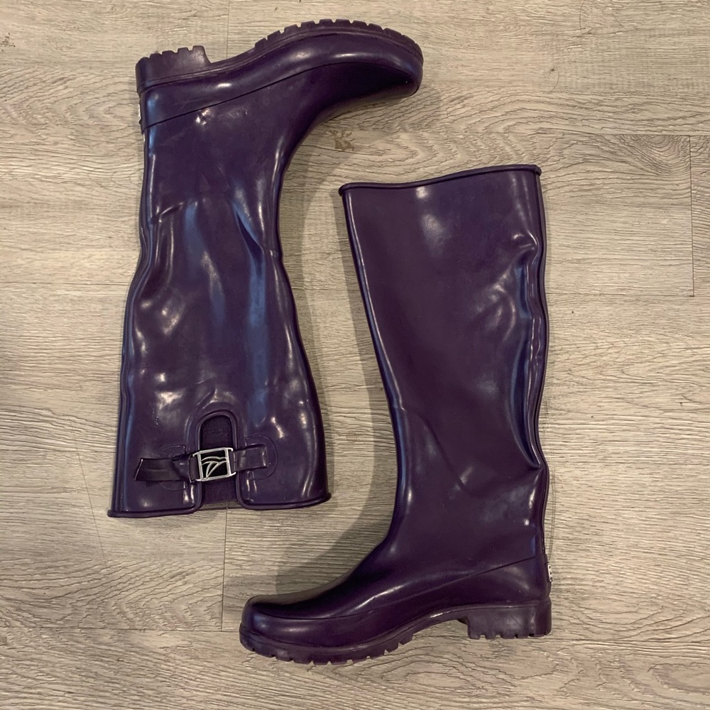 Sperry Topsider Purple Rainboot Waterproof Size 7